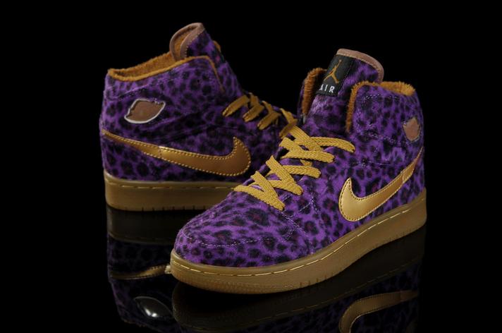 Kids Cheetah Print Jordans